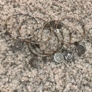 Bundle of Alex and Ani Silver Bangles